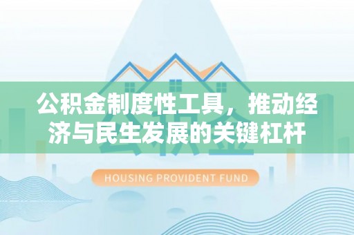 机会公积金制度性工具，推动经济与民生发展的关键杠杆