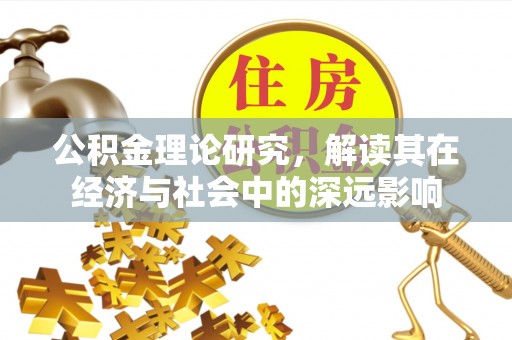 机会公积金理论研究，解读其在经济与社会中的深远影响