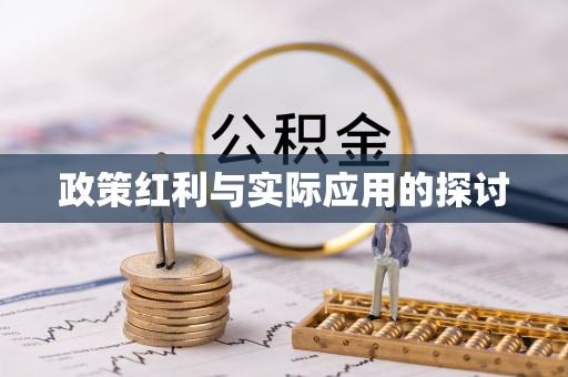 机会政策红利与实际应用的探讨