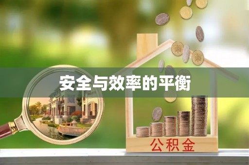 机会安全与效率的平衡