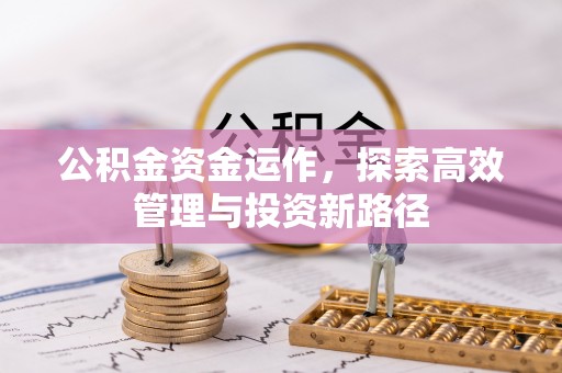 机会公积金资金运作，探索高效管理与投资新路径